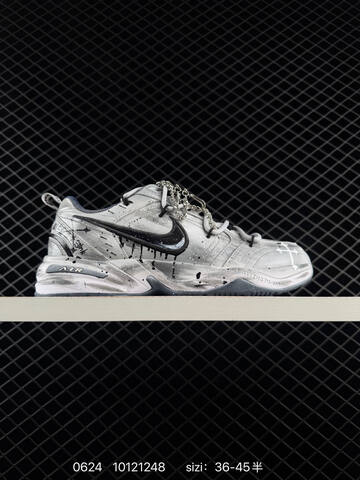 Nike Air Monarch IV White Silver Black Navy EU 36-45 Training Shoe - Unisex (BS-70625)