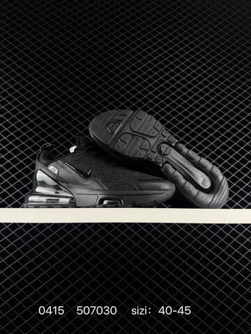 Nike Air Max 270 Triple Black 40-45 Running - Men's (BS-72087)
