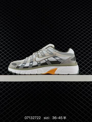 Nike P-6000 White Grey Olive Orange EU 36-45 Lifestyle - Unisex (BS-70259)