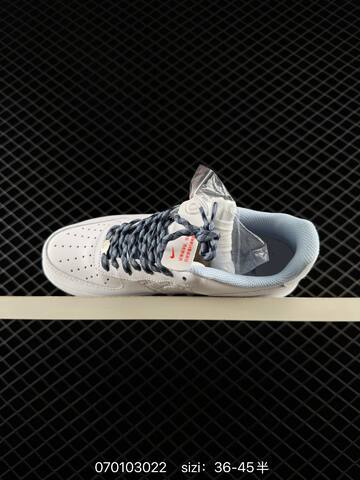 Nike Air Force 1 Low White Light Blue Dark Blue EU 36-45 Lifestyle - Unisex (BS-70313)