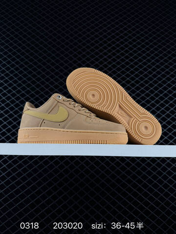 Nike Air Force 1 07 Low Black And Tan Gum EU 36-45 5 Lifestyle - Unisex (BS-72607)
