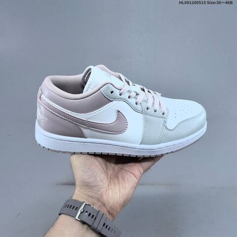 Jordan Air Jordan 1 Low White Light Grey EU 36-46 Basketball - Unisex (BS-65956)