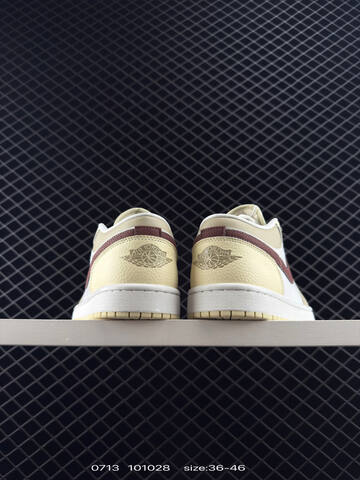 Jordan Air Jordan 1 Low Cream White Beige Brown EU 36-46 Sneaker - Unisex BS-81071