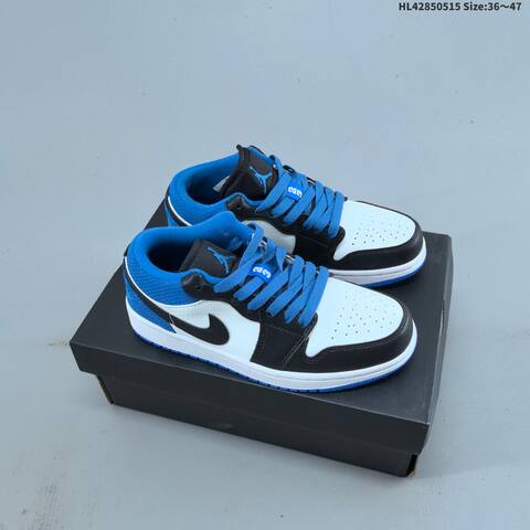 Jordan Air Jordan 1 Low White Navy Blue Red 36 47 Basketball - Unisex (BS-65957)