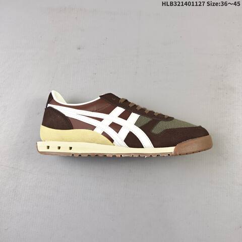 Onitsuka Tiger Ultimate 81 NM Olive Brown White Cream EU 36-45 Sneaker Casual Sneakers - Unisex (BS-69216)