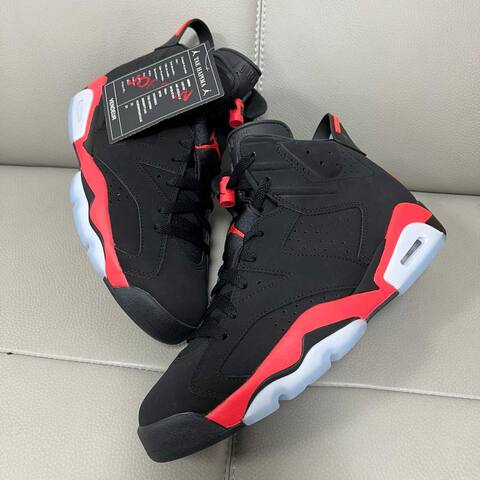 Jordan Air Jordan 6 Retro Infrared Black Infrared Red White Basketball Shoe BS-87303