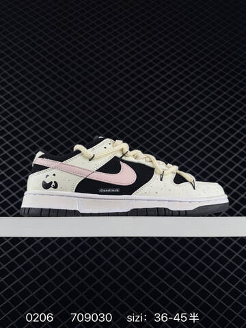 Nike SB Dunk Low Black White Pink EU 36-45 5 Skate - Unisex (BS-72807)