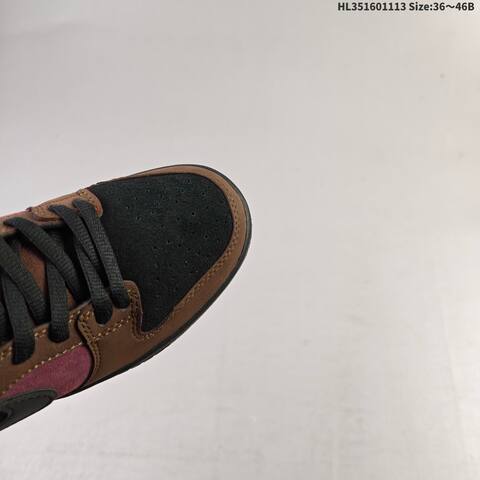 Nike SB Dunk Low Black Brown Burgundy EU 36-46 Skate Shoe - Unisex (BS-63772)