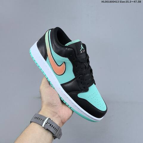 Jordan Air Jordan 1 Low SE Tropical Twist Black Peach EU 35 5-47 5 Casual - Unisex BS-66213