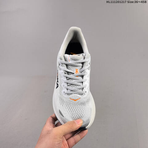 HOKA ONE ONE Bondi 9 Light Grey White Light Blue Orange Black EU 36-45 Running Shoe Running Sneakers Unisex BS-69430