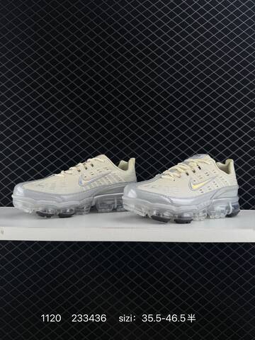 Nike Air Vapormax 360 Cream Ivory With Silver-gray And Translucent Sole Iridescent Swoosh 35 5-46 5 Running - Unisex (BS-74112)