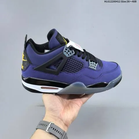 Jordan Air Jordan 4 Retro White Pink Green And Purple Black Gray EU 36-48 Basketball - Unisex BS-66225