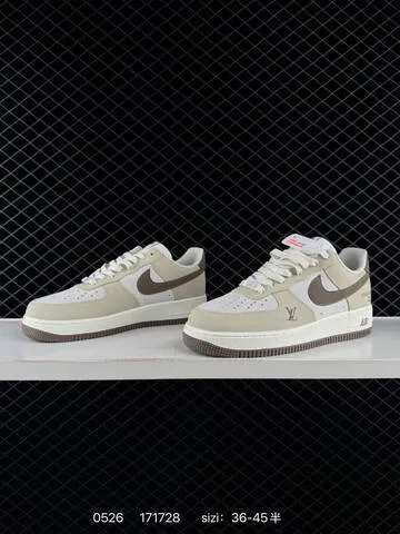 Nike Air Force 1 Low Beige Brown White Grey EU 36-45 Skate - Unisex BS-71192