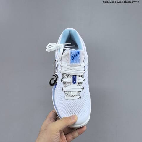 ASICS Court FF 3 Novak White Light Blue Dark Blue EU 36-47 Tennis Shoe Casual Sneakers - Unisex BS-69119
