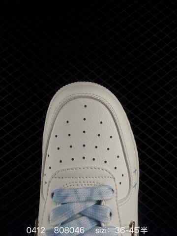 Nike Air Force 1 FV3654-311 Sail White With Light Blue Accents Gold Mini Swoosh Details EU 36-45 Lifestyle - Unisex BS-72157