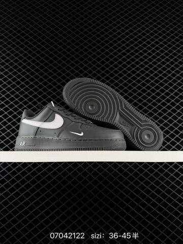 Nike Air Force 1 07 Light Grey Black Dark Grey White EU 36-45 Skate - Unisex (BS-70419)