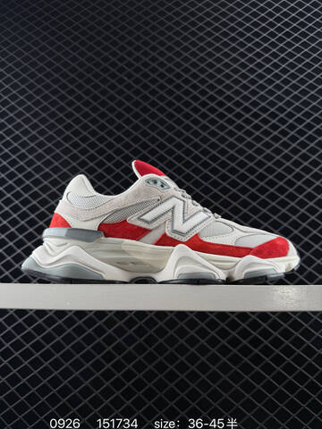 New Balance 9060 Off White Grey Red EU 36-45 Sneaker - Unisex (BS-82764)