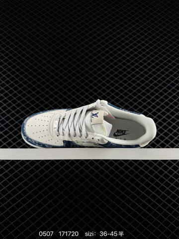 Nike Air Force 1 Low Off White Navy Blue EU 36-45 Lifestyle - Unisex (BS-71642)