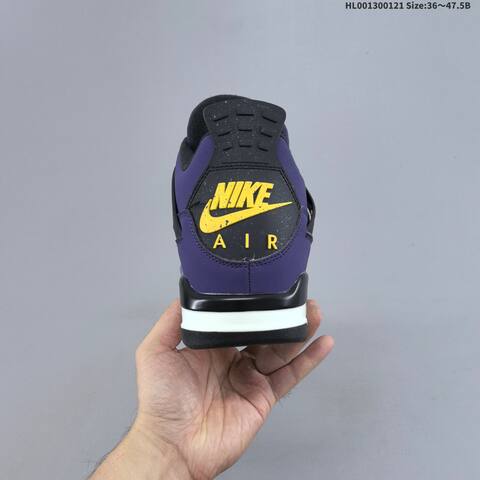 Jordan Air Jordan 4 Retro OG Imperial Purple Black Yellow EU 36-47 5 Basketball - Unisex (BS-66898)