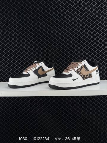 Nike Air Force 1 07 White Black Brown EU 36-45 Lifestyle - Unisex (BS-74463)