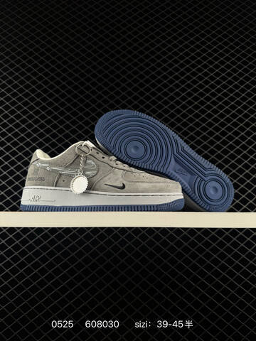 Nike Air Force 1 Low Grey White Navy Black EU 39-45 Skate - Unisex (BS-71213)