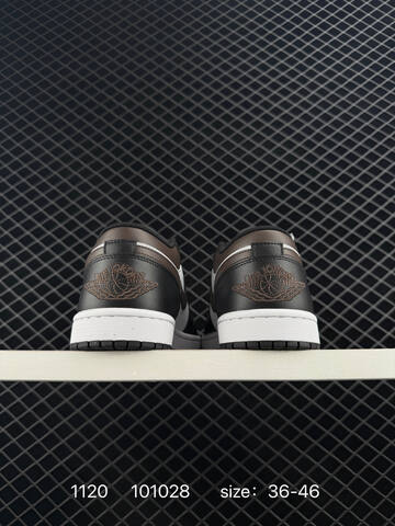 Jordan Air Jordan 1 Low White Black Brown EU 36-46 Sneaker - Unisex BS-80223