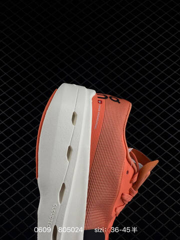 On Cloudboom Strike Coral Orange White Black EU 36-45 Running Shoe Running Sneakers - Unisex (BS-85181)