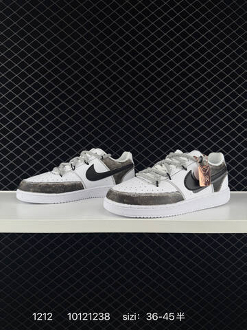 Nike Court Vision Low White Black Grey EU 36-45 Casual - Unisex (BS-73738)