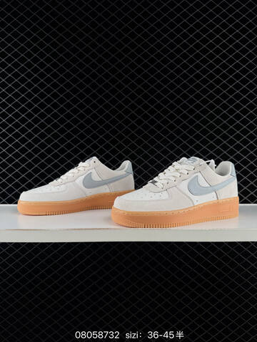 Nike Air Force 1 07 Low Off White Light Grey Gum Brown EU 36-45 Skate - Unisex BS-69943