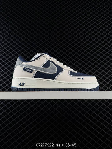 Nike Air Force 1 Black White Navy Orange Beige Gray EU 36-45 Casual - Unisex (BS-70062)