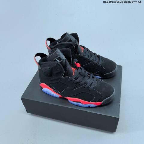 Jordan Air Jordan 6 Retro OG Black Infrared Blue EU 36-47 5 Basketball - Unisex (BS-66039)