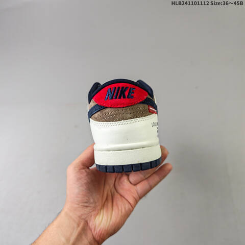 Nike SB Dunk Low Retro DIY Off White Navy Brown Red EU 36-45 Skate Shoe - Unisex (BS-63811)