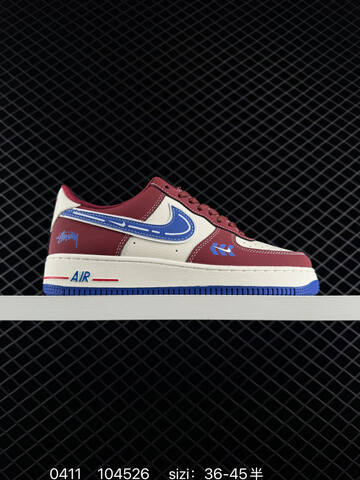 Nike Air Force 1 07 LV8 Multiple Custom Colorways Grey Beige Burgundy Blue Black Orange Blue Beige EU 36-45 Lifestyle - Unisex BS-72168