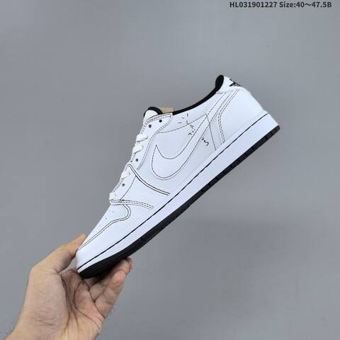 Jordan Air Jordan 1 Low x Travis Scott Black White EU 40-47 5 Lifestyle - Men's (BS-67225)