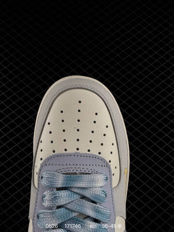 Nike Air Force 1 07 DB3310-990 Off White Light Grey Blue Gold EU 36-45 Skate - Unisex BS-71191