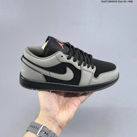 Jordan Air Jordan 1 Low Black Grey EU 36-46 Basketball - Unisex (BS-66126)