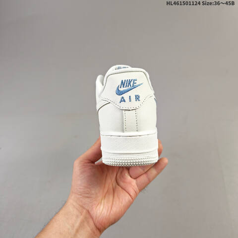 Nike Air Force 1 07 Off White Blue Gold EU 36 45 Sneaker EU 36-45 - Unisex (BS-67691)