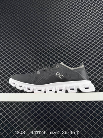 On Running Cloud 6 Coast Black White Grey EU 36-45 Running Shoe Running Sneakers - Unisex BS-85448