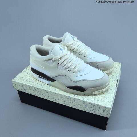 Jordan Air Jordan 4 RM White Grey Black 36 48 5 Casual - Unisex (BS-67020)