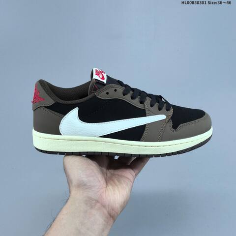 Travis Scott x Fragment Design x Air Jordan 1 Low OG AIR JORDAN 1 Aj1 Lifestyle BS-66647