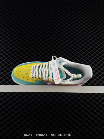 Nike Air Force 1 Low Easter IQ9706-701 Yellow Turquoise Purple Pink White EU 36-45 Sneaker - Unisex (BS-70646)