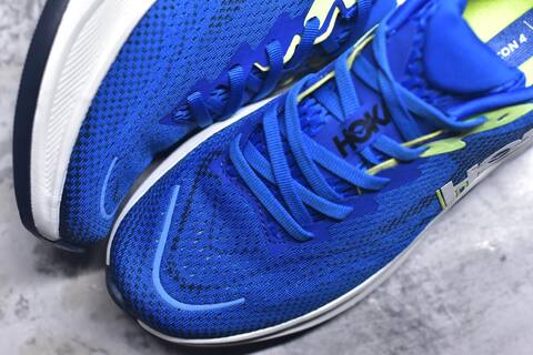 HOKA Rincon 4 Blue White Neon Yellow Black Running Shoe Running Sneakers (BS-59415)