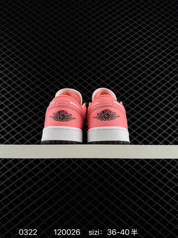 Jordan Air Jordan 1 Low Black White Pink EU 36-40 Sneaker - Unisex BS-79631