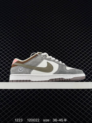 Nike Yuto Horigome x SB Dunk Low FQ1180-001 Wolf Grey White Brown Olive Pink EU 36-45 Skate - Unisex (BS-73547)