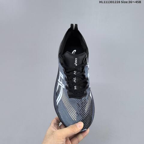 ASICS MEGABLAST 1013 A170 001 Blue Black White EU 36-45 Running Shoe Running Sneakers - Unisex (BS-69117)