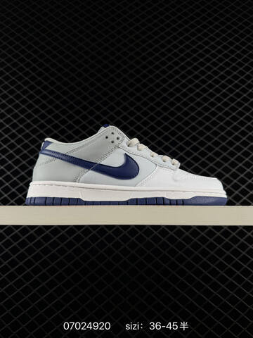 Nike SB Dunk Low Pro White Grey Navy Blue EU 36-45 Skate - Unisex (BS-70453)