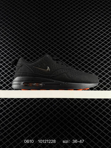 Nike Air Max 1 Black Silver Orange EU 36-47 Lifestyle - Unisex (BS-70845)