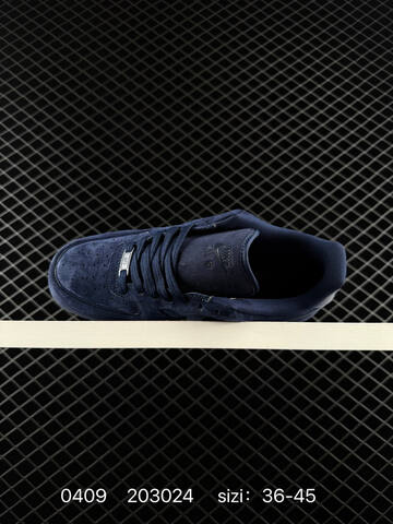 Nike Air Force 1 07 Low Midnight Navy Suede With Patent Navy Swoosh EU 36-45 Lifestyle - Unisex (BS-72224)