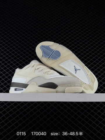Jordan Air Jordan 4 RM Cream White Light Purple Light Blue EU 36-48 5 Basketball Shoe - Unisex (BS-79829)