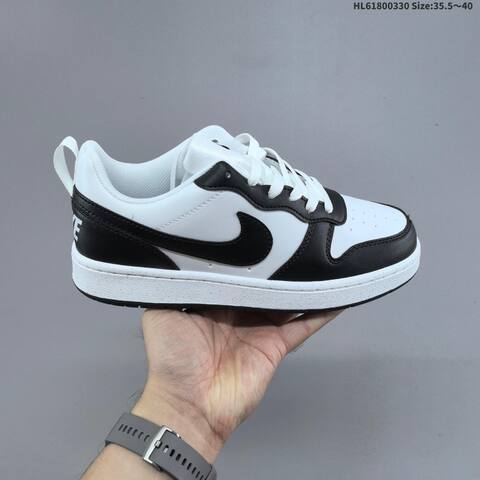 Nike Court Borough Low Black Red White EU 35 5-40 Skate Shoe - Unisex BS-61036